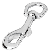 Sujetador de correa de perro (bandola) 7/16''  x 2 1/8'' niquelado fiero..